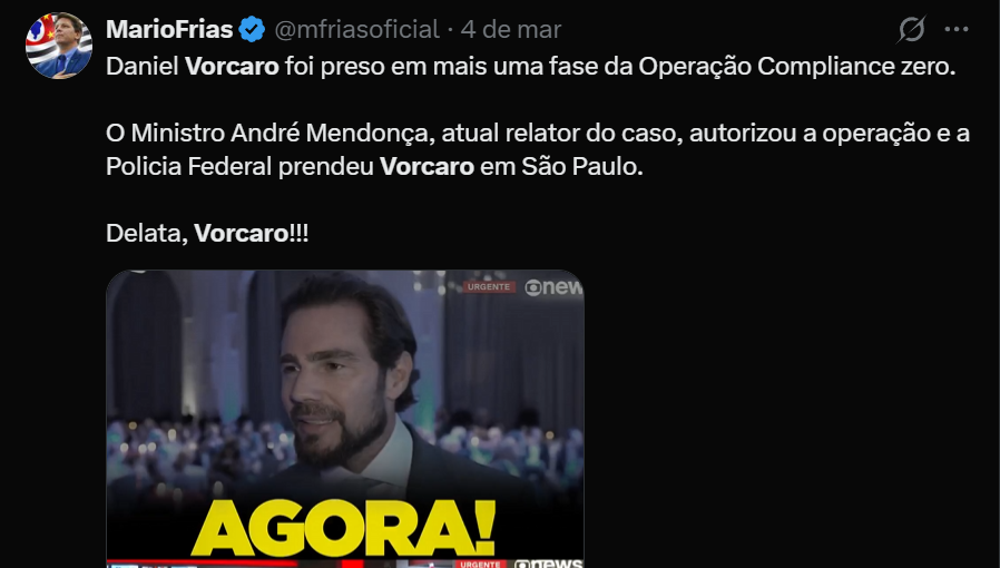 JefinhoMenes's tweet photo. Nikolas Ferreira e Mario Frias ficavam de ceninha nas redes sociais postando "Delata, Vorcaro!"

Hoje já sabemos que um estava com o numero salvo no celular do Vorcaro e outro mandou audio agradecendo a ele por um dinheiro. https://t.co/EU37jweKry