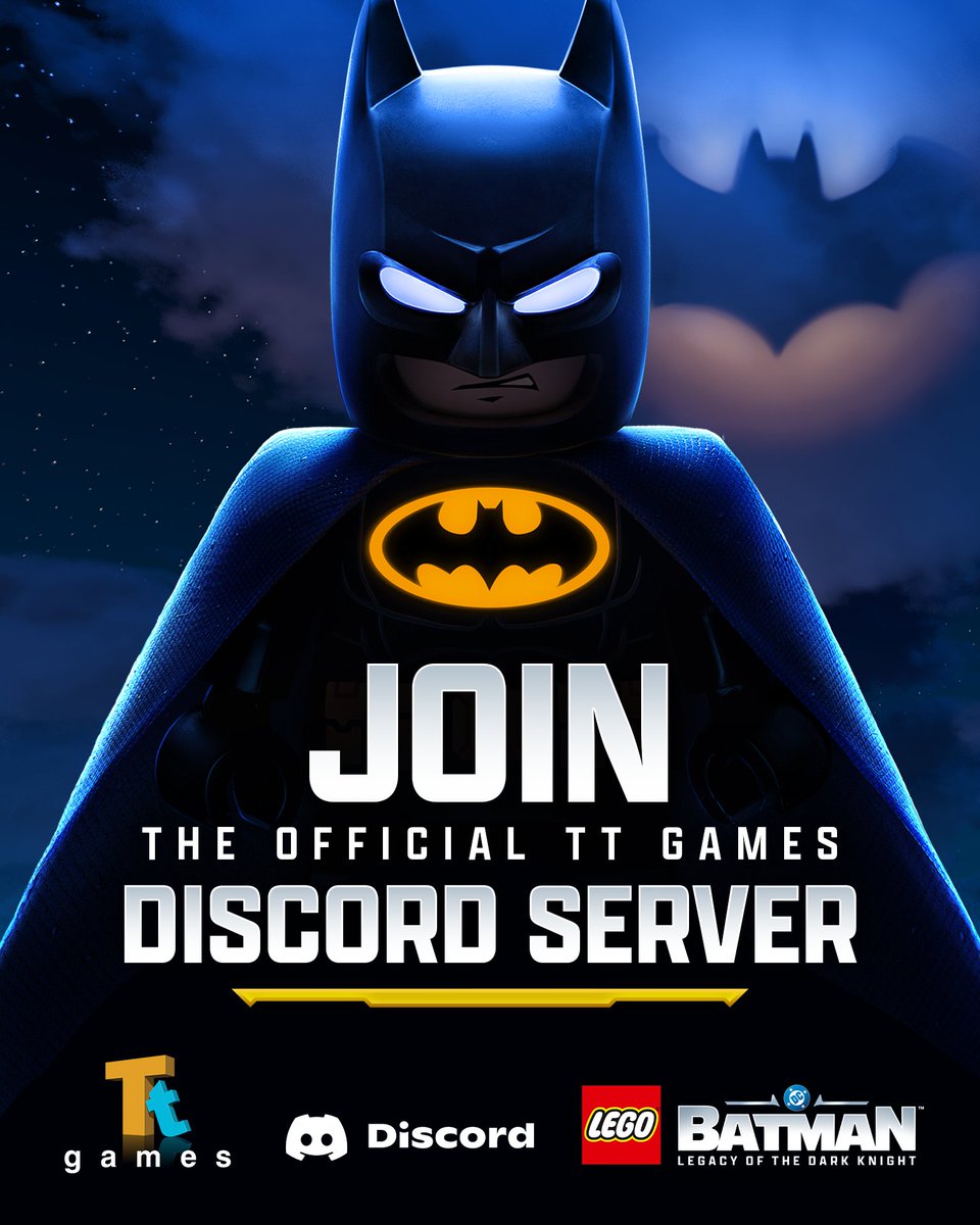 TTGames's tweet photo. It's here: #LEGOBatmanGame is in Early Access!  Join the official TT Games Discord Community to learn more about us and our games: https://t.co/l3qjQ5U2B4 https://t.co/LRT4divXOr