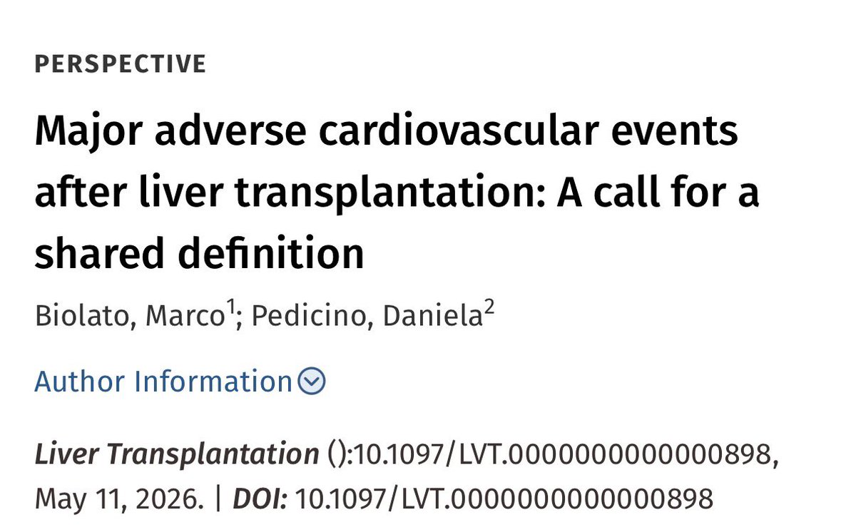 Liver Transplantation Journal (LTxJournal) tweet media