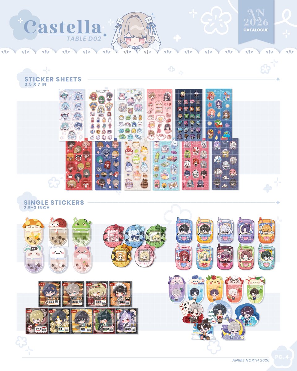 parflais's tweet photo. Shares appreciated!
My #animenorth2026 catalogue! I will be at table D02 with mieille!!

ꕤ Reservations: 
DM my IG (@/saltycastella), you can pay at pick-up but signal for card payments may not be the best

Thank you for viewing!

#AN2026 #artistalley #animenorth https://t.co/c3TqLr6ZbH