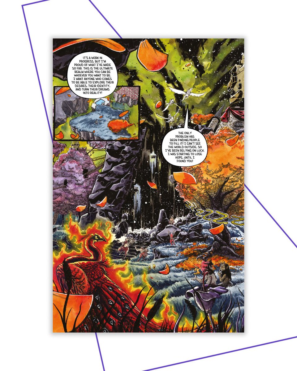 thelabpress's tweet photo. Illustrator Kelly Williams brings a splash of the psychedelic to her incredible pocket dimension!

Explore this, and other pocket dimensions, in Essentials Vol. 2! Now available everywhere books are sold!

#essentialsvol2 #graphicnovel #comicbook https://t.co/V9tBYzme8I