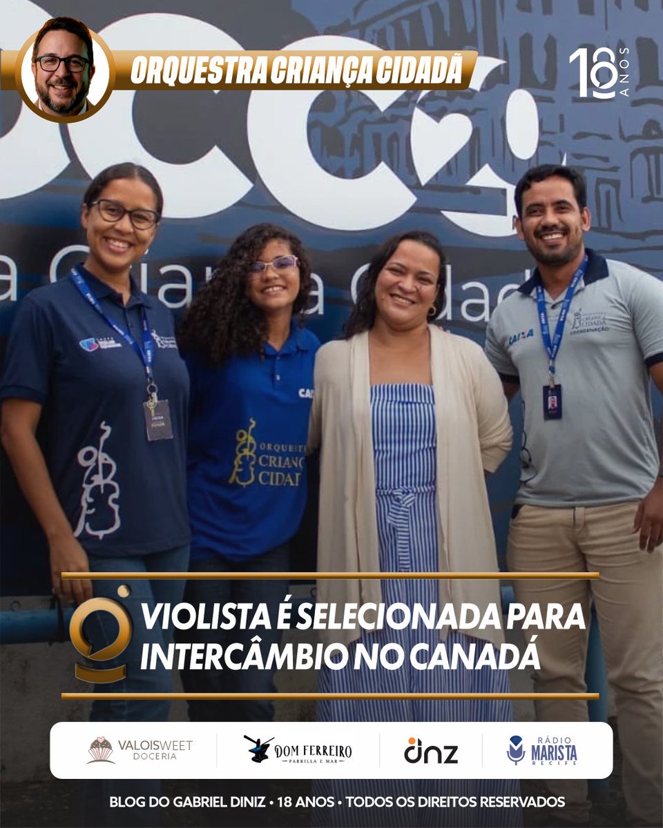 bgdrecife's tweet photo. A estudante Kaila Sofia Menezes Tavares, foi selecionada para participar do Programa Recife no Mundo, que levará estudantes da rede municipal para uma experiência de intercâmbio internacional em Toronto, no Canadá, em julho de 2026.
https://t.co/zZxceOrp8a https://t.co/rjHAkujBCs