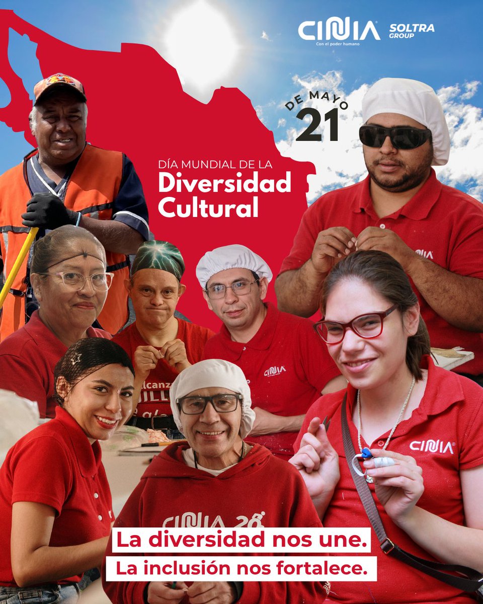 CINIADEMEXICO's tweet photo. 🌎✨ La diversidad nos hace más fuertes
En CINIA la inclusión no es solo un ideal, es una práctica diaria.
Construimos espacios con respeto, empatía y oportunidades para todos.
Porque cuando sumamos diferencias, generamos un impacto real. 💛
#Diversidad #Inclusión #SomosCINIA https://t.co/yYTURzVHsF
