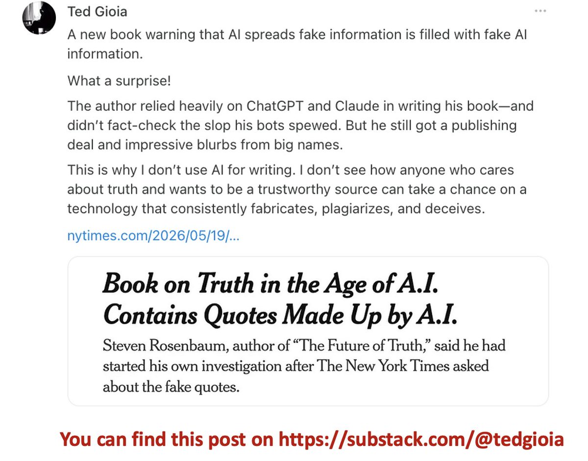 Ted Gioia tweet media