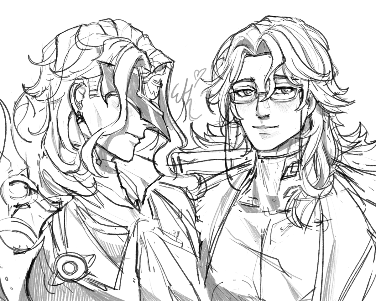 etherhoney's tweet photo. WIP husbands Idk if I will finish this or no

#Dottore #Pantalone https://t.co/Wl8OlFftds