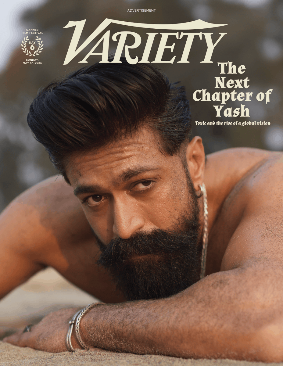 Variety's tweet photo. #ad | "Will Studios Return to Cannes? It's Complicated"

Read more from Variety's special festival print daily, published on the ground in Cannes during the 79th Festival de Cannes, running from May 12-23: https://t.co/xTFoad9esz

Ad cover sponsored by @KvnProductions
#Yash #ToxicTheMovie #MonsterMindCreations