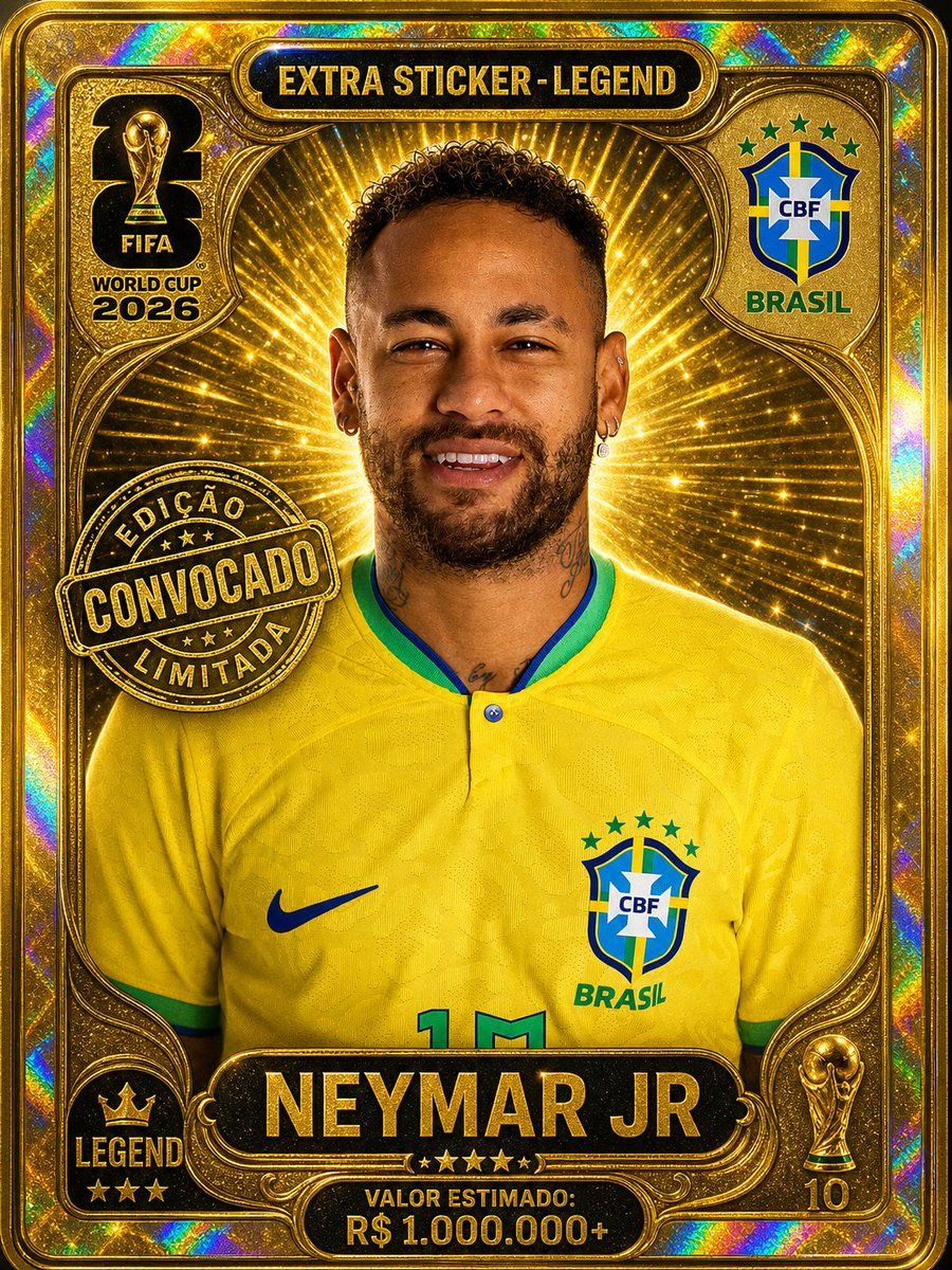 EMichelCs's tweet photo. @PaniniAmerica Panini, cadê o Neymar Jr. no álbum da Copa 2026? Convocado e ausente é um absurdo! Exigimos retratação e reembolso aos colecionadores. Respeitem o futebol! #Neymar #CopaDoMundo2026 #VergonhaPanini https://t.co/ouXezBK84Y