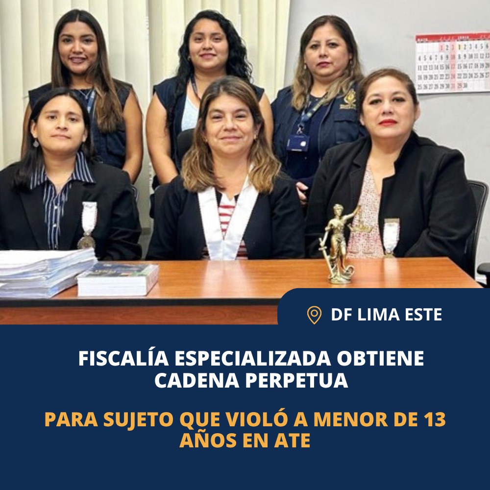 FiscaliasE's tweet photo. Ate: Fiscalía Especializada logra cadena perpetua para sujeto que abusó sexualmente de menor de 13 años. Mayor información 👉 https://t.co/Td9ilcFyQ9 https://t.co/cfvbUYTjYl