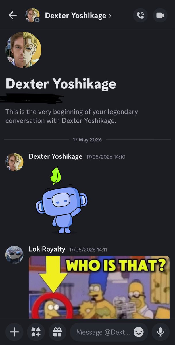 LokiRoyalty's tweet photo. This guy messaged me and hasn’t responded, we share no servers and no friends bro who is this https://t.co/4aDMEaSow1