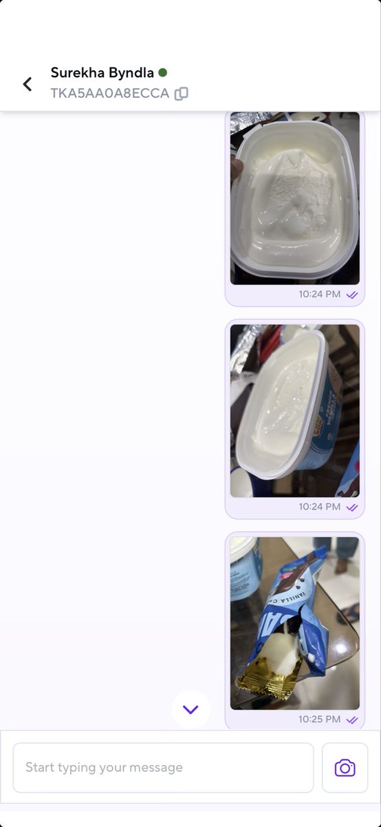 Nishant_MMT's tweet photo. @ZeptoNow @zeptocares  my relatives sitting at home, i ordered the ice cream and it was delivered in a melted state, customer care takes the pics and videos and given me a brand coupon. Company expecting me to search the brand and utilise the coupon at brands outlet 

Order id https://t.co/r6EI03lwM7