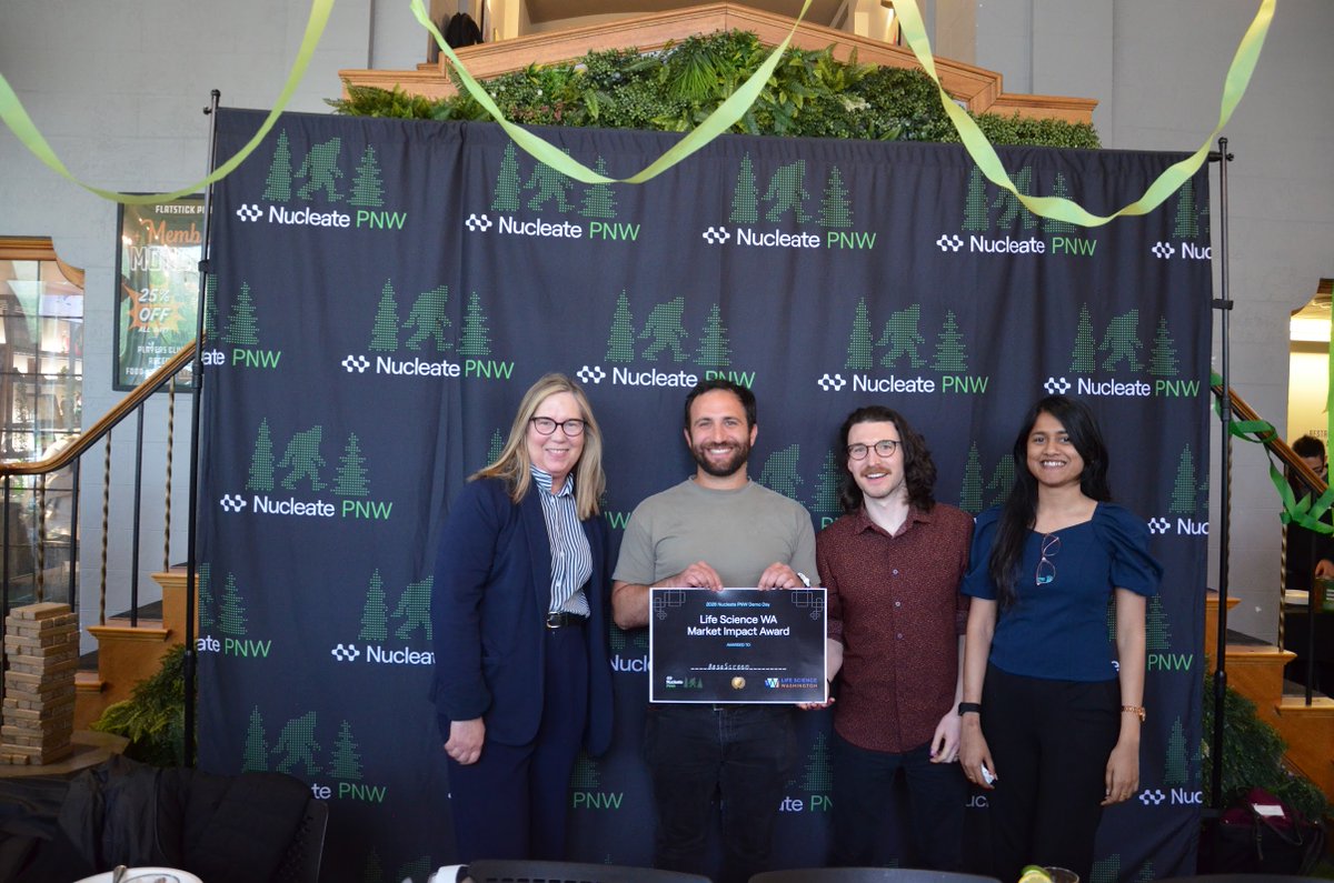 LifeScienceWA's tweet photo. Congrats to ResoScreen, recipient of the LSW Market Impact Award at the 2026 @NucleateHQ PNW Demo Day.🎉

Their readerless diagnostic testing platform for remote health monitoring won for its strong market impact, innovative science, patient-focused solution, &amp; early traction. https://t.co/kTnQ0TG5V7