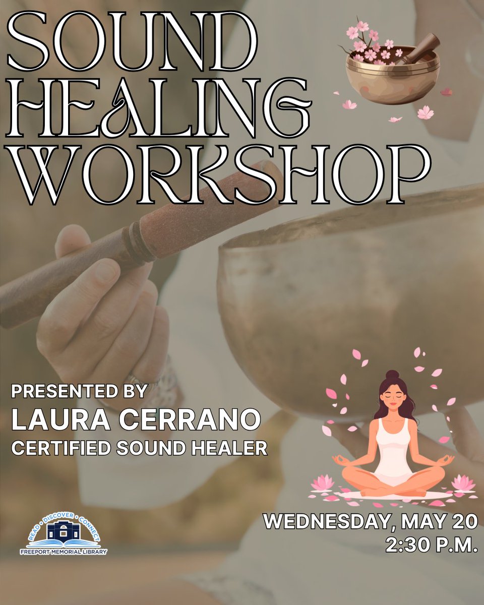 ASKFML's tweet photo. Immerse yourself in the soothing sounds of Tibetan singing bowls, rhythmic drumming, tuning forks, and more. A calming experience designed to help you release stress, restore balance, and find peace. https://t.co/GeunlNTDjN