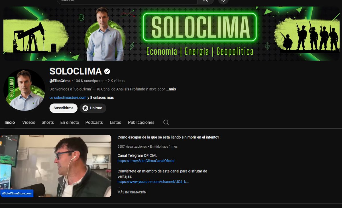 mundo_viperino's tweet photo. Vamos a darle un abrazo muy fuerte a Elías, un aplauso y también a seguirle en su canal #SoloClima.
YouTube: https://t.co/1b2mulHSvK
Tienda: https://t.co/rIbtjE41x2 https://t.co/SbMsv5DsmY