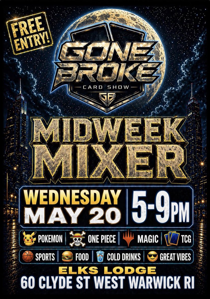 thejtdunn's tweet photo. 🚨 SUPER EXCITED 🚨 

To announce I am starting my vending journey in the TCG world tomorrow night in West Warwick, RI! I have attended 100s of shows over the years and have been on the buying side of the table, and loved every second of it. Going to the other side of the table now allows me the chance to connect with the community even more! 

The feeling of going to a show in search of cards and finding them while meeting awesome people made me love the experience. I cannot wait to give others that same feeling and help people build their collections. 

Shoutout to Gone Broke Show for being the first show I ever went to and now will be vending at! 

Shoutout to those who have helped me, coached me and made a positive impact on me to start this journey. 

Please follow the new IG account designed for TCG and Vending content - paxtons.collection 

Come down the show. 
Come say hi.
Come grab some cards and of course:
Build Your PC With PC 💥