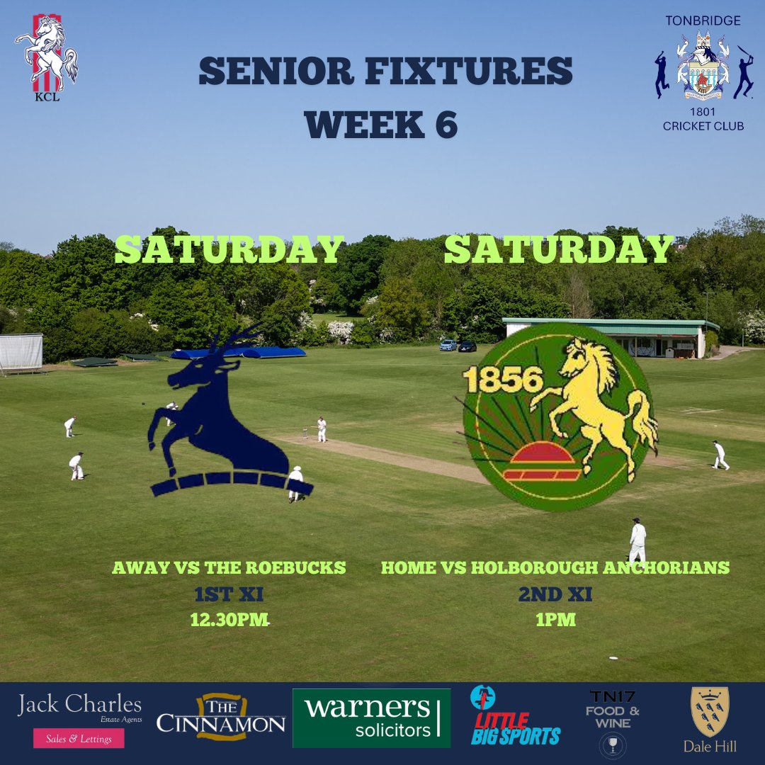 TonbridgeCC's tweet photo. Bumper week of fixtures which include a  ECB National comp U14s fixture, Repton Prep School tour match, and our first ever Women's match. So much to look forward to over the coming week.

#tcc225 https://t.co/U1ogRwX29p