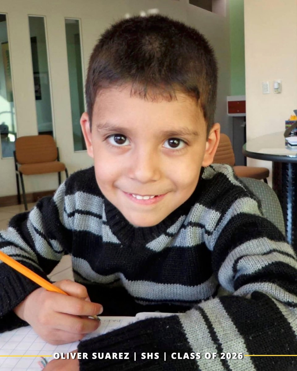 SBISD's tweet photo. The Class of 2026 is crossing the finish line and we’re #SBISDProud to celebrate them! Meet Oliver Suarez of Stratford High School. 🎓
🔗 Read Oliver’s senior spotlight: https://t.co/0KDfGuoDrI https://t.co/FQklKV4M4H