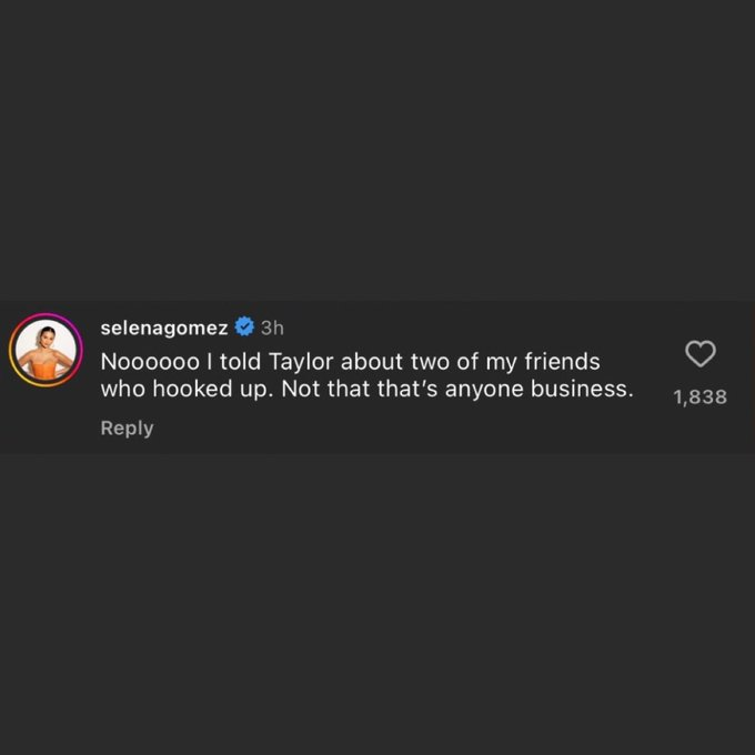 raresblvd's tweet photo. I still can’t believe that selena and taylor were gossiping about martin short and meryl streep hooking up at the golden globes😭😭 https://t.co/mo9DoQaS1r