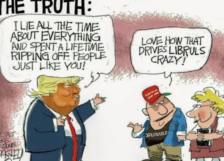 AmplifyVeracity's tweet photo. @krassenstein Fun fact: Self proclaimed law abiding citizens love him because of his corruption, not in spite of it. https://t.co/T7114wL35H