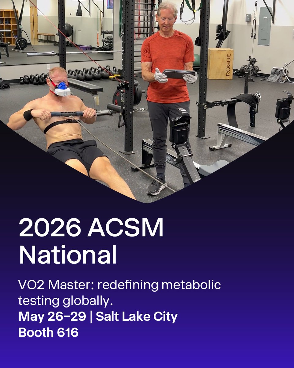 vo2master's tweet photo. Expand Human Performance Research Beyond the Lab 🚀

Heading to the ACSM Annual Meeting? See how VO2 Master enables real-world metabolic testing.

📍 Salt Lake City
📅 May 26–29
📌 Booth 616 https://t.co/Wq0aEEZfeY