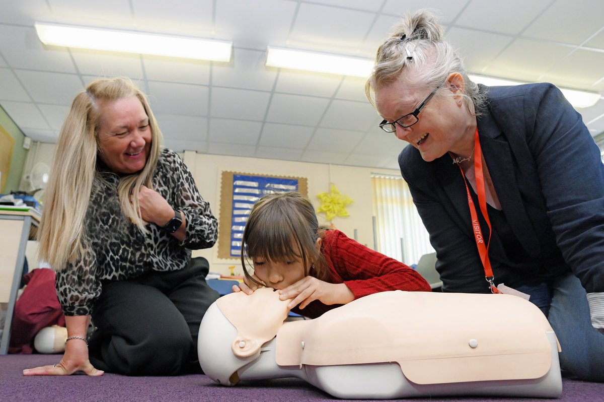 TataSteelUK's tweet photo. Proud to support the Ajuda Foundation’s “Restart a Heart” programme through UKSE 💙

Year Six pupils at Bryn Celyn Primary in Cardiff have been learning vital CPR skills that could one day save lives.

Over 2000 young people across Wales have taken part.

#TataSteelUK #UKSE https://t.co/EgxMCoSGps