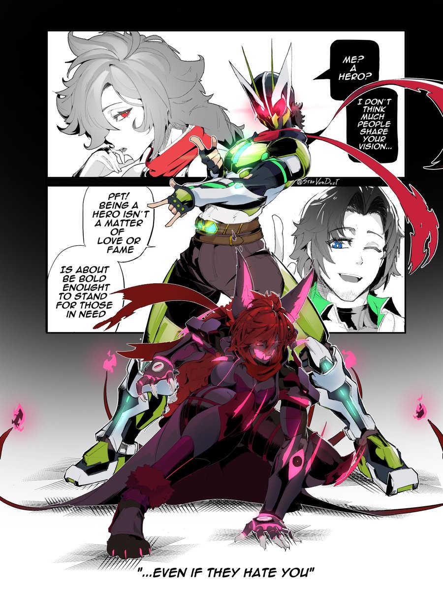 StarVanDust's tweet photo. Heroes &amp; Monsters - OC https://t.co/zppOgtTv0Q