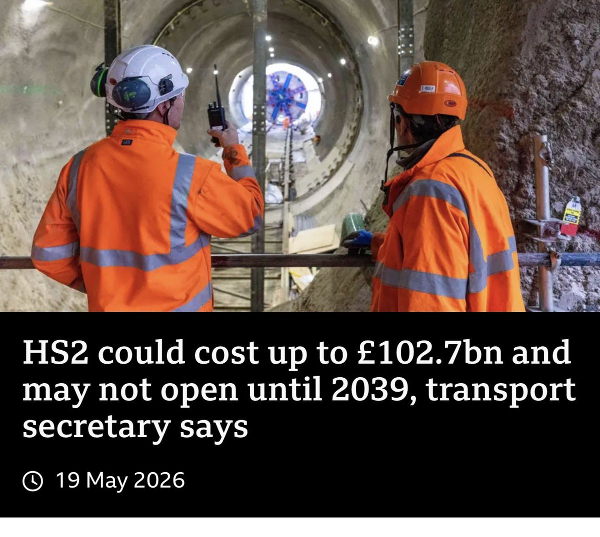 edleonklinger's tweet photo. For the cost of HS2, the UK’s high speed rail project, the Government could have bought over 4 million autonomous cars to take people up and down the country. That’s over 15x the capacity of HS2 (and a decade faster). https://t.co/LPhsRhXTG5