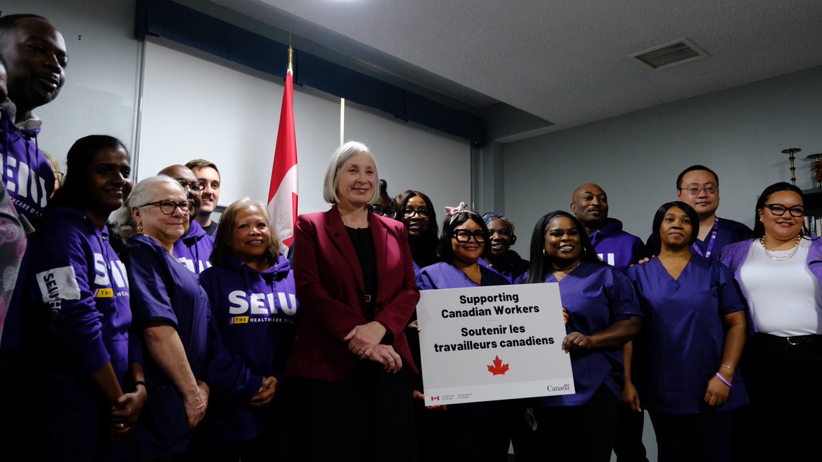 PattyHajdu's tweet photo. Une économie forte dépend d'un secteur des soins dynamique et des travailleurs acharnés qui le rendent possible.

À chaque préposé aux services de soutien à la personne: merci de prendre soin de nos proches avec dignité et respect. https://t.co/N3QJxrtAte