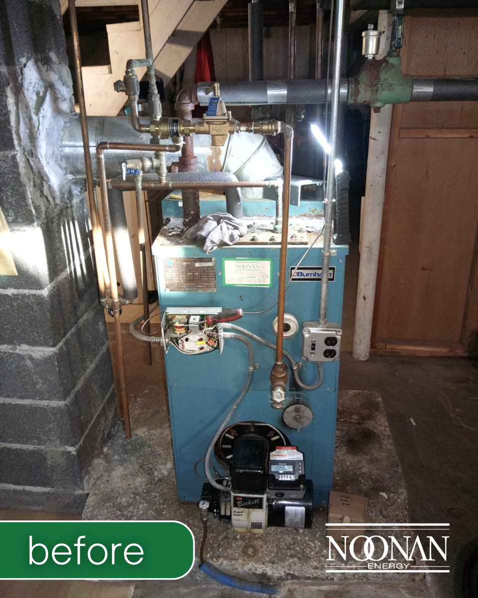 NoonanEnergy's tweet photo. Noonan Energy replaced an older heating system in this Chicopee home with a new Buderus boiler designed for efficiency and reliability. If your system is showing its age, an upgrade like this can make a huge difference. Schedule your consultation today: https://t.co/6UD5SPk3s6 https://t.co/B5i7DOgSXG