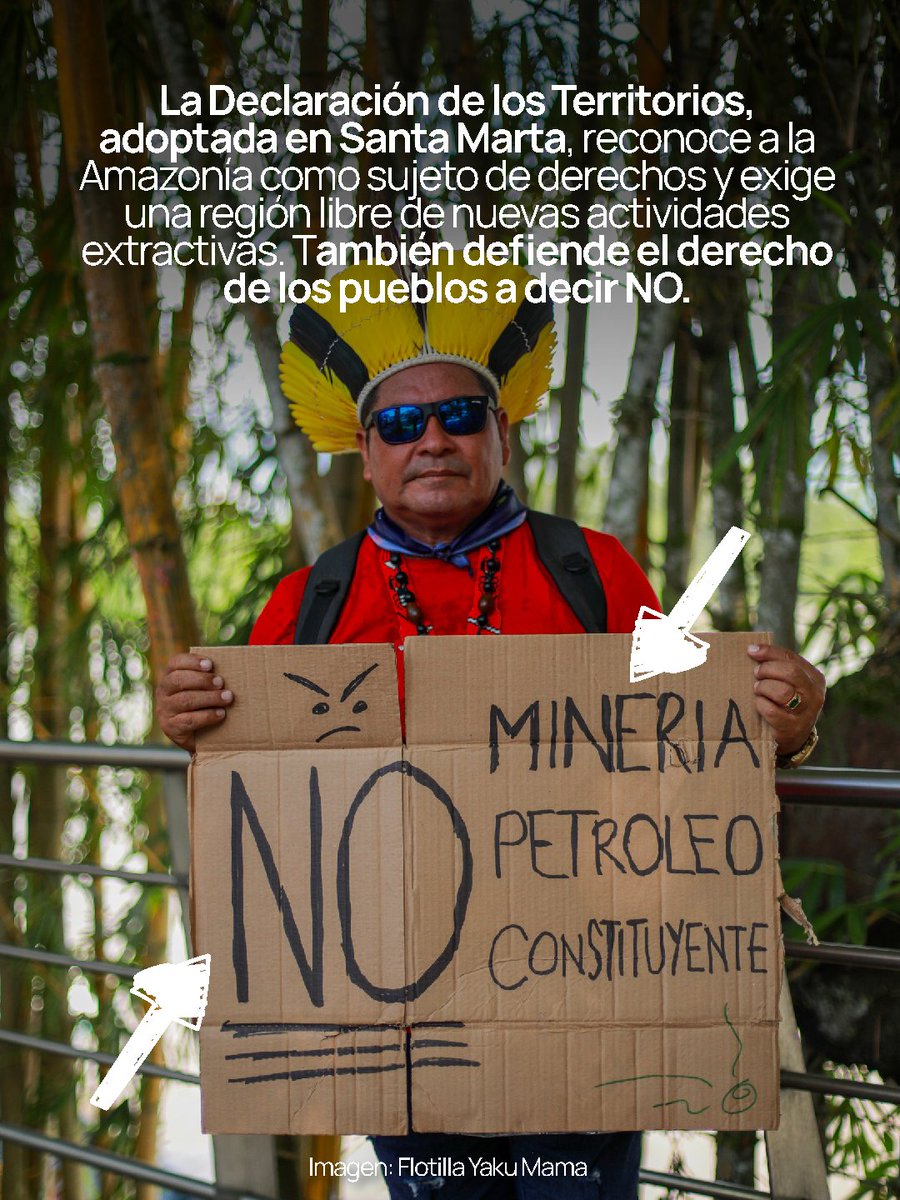 FospaOficial's tweet photo. Mientras el mundo habla de transición energética, Ecuador abre paso al fracking en la #Amazonía. Lo que se perfora en un lugar impacta a toda la región. En agosto de 2026, el XII #FOSPA llegará a Puyo #Ecuador.
Adoke Öme.
#JusticiaClimática #TerritoriosVivos #Amazonía https://t.co/b9KzrXzhYu