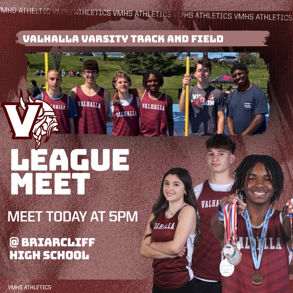 VMHS_Athletics_'s tweet photo. Sectional Time, Baseball takes on the Bears at 5pm and League Meet for Track & Field takes off at 5pm as well all at Briarcliff HS #LoadTheShip Graphics by Raychel https://t.co/pTqImKxbTU