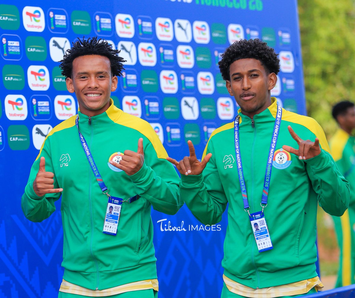 KYoftahe's tweet photo. Arrived with smiles, aiming for victory 🇪🇹

#TotalEnergiesAFCONU17 https://t.co/4ZPeS45Ccv