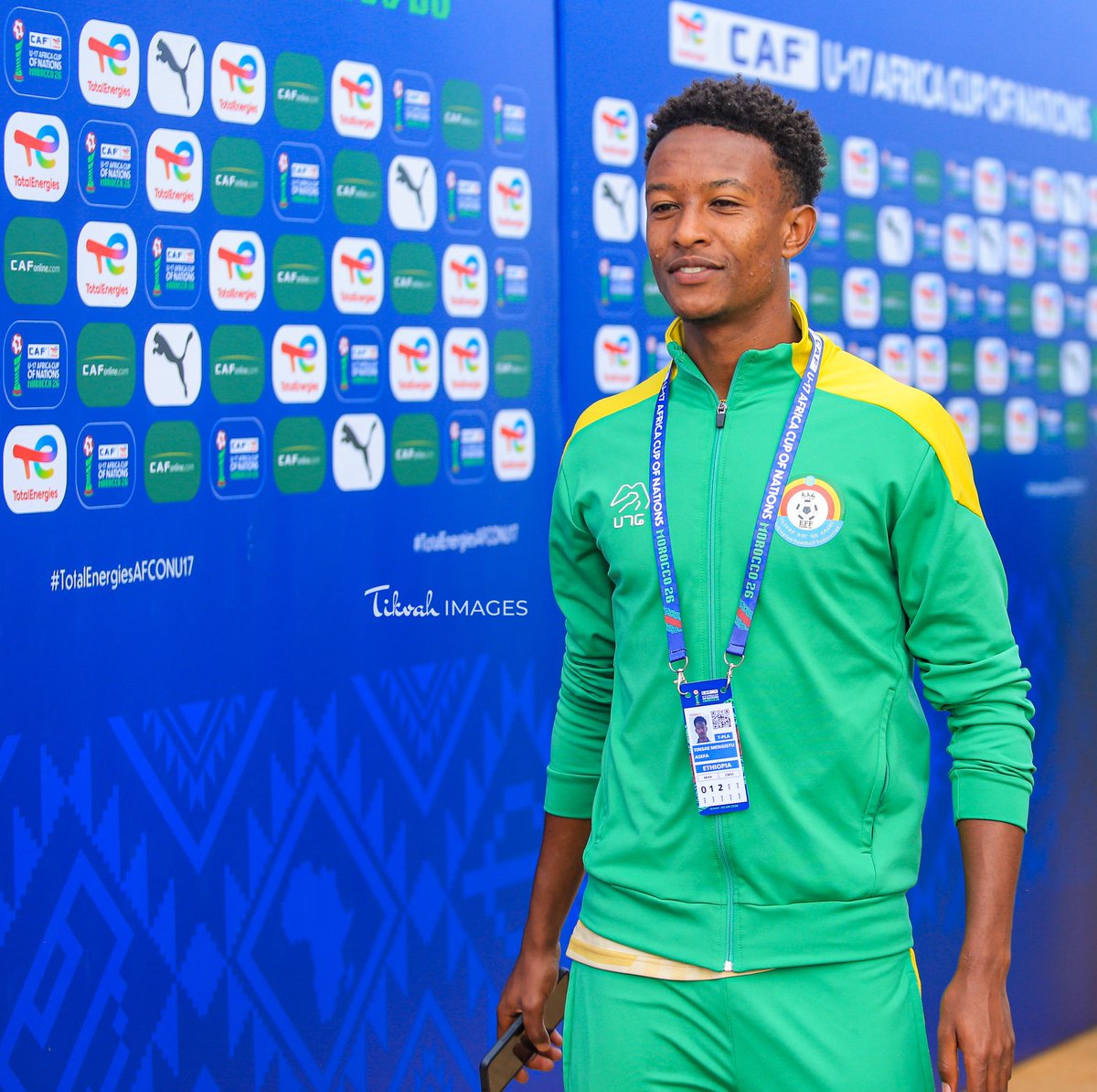 KYoftahe's tweet photo. Arrived with smiles, aiming for victory 🇪🇹

#TotalEnergiesAFCONU17 https://t.co/4ZPeS45Ccv