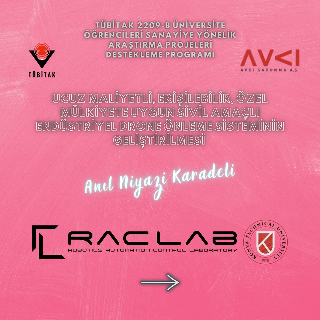 KtunRacLab's tweet photo. 🎉 Yapay zekâ, robotik, ROS, görüntü işleme, gömülü sistemler ve otonom teknolojiler alanlarında geliştirdiğimiz 10 projemiz, TÜBİTAK 2209 programları kapsamında desteklenmeye hak kazandı. 

Tüm öğrencilerimizi ve danışmanlarımızı tebrik ediyoruz. 

#RACLAB #YapayZeka #Robotik https://t.co/cbGBLicPsL