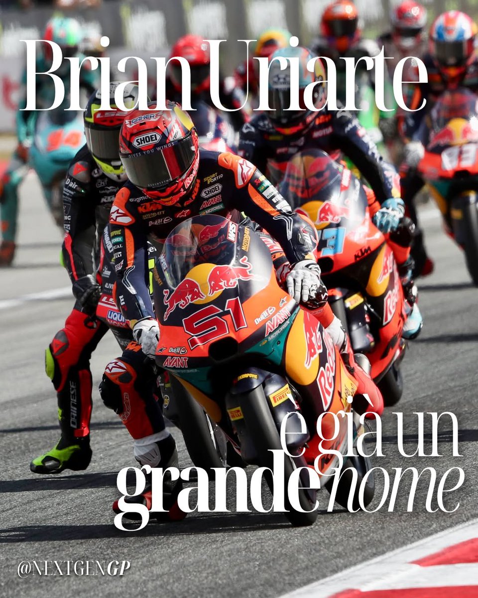 NextGenGP_'s tweet photo. BRIAN #URIARTE È GIÀ UN GRANDE NOME DEL MOTOMONDIALE?

Dopo Barcellona il dubbio sorge spontaneo. Ma da dove è (ri)uscito fuori Brian Uriarte? Ebbene, sembra che finalmente il campione in carica di Rookies Cup e JuniorGP stia trovando la quadra nella categoria. 

#Moto3 #MotoGP https://t.co/S9UkQdR4V8