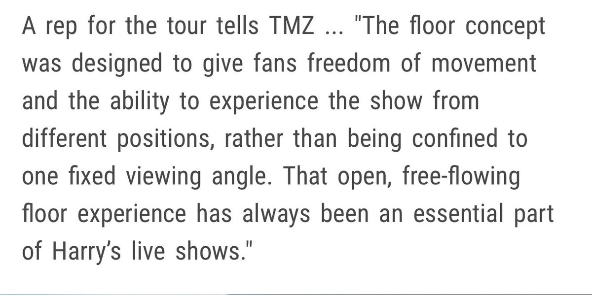 HS_News_2's tweet photo. βThe floor concept was designed to give fans freedom of mov & the ability to experience the show from different positions
A small area β¦ in specific floor positions appears to have had a restricted sightline
Those areas are being reviewed carefully & adjusted where possible" https://t.co/csld8Ct4gd