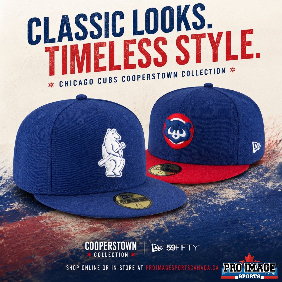 ProImageCanada's tweet photo. Classic Cubs fitteds are in.

1914 and 1979 Cooperstown Collection Wool 59FIFTY hats by New Era, available now at Pro Image Sports Canada.

Shop online or in-store: https://t.co/Ak7rPwipFW
Ships from Canada. No duties. https://t.co/jKOfrrrO8b