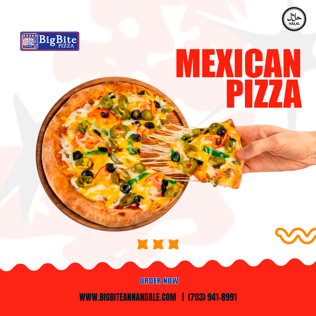 bigbite_pizza's tweet photo. Now Serving: Mexican Pizza 🌶️🍕

Spicy. Cheesy. Loaded. Annandale, your new favorite Mexican Pizza is here 🔥 Perfect for students, families &amp; pizza lovers alike!

Order now 👉 https://t.co/2pKw9wiDGR

#BigBitePizza #AnnandaleVA #PizzaLovers #HalalPizza #FoodDelivery https://t.co/3nDW5ndFRQ
