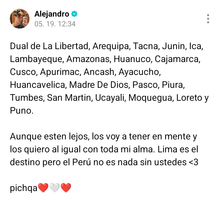 sometime_zzz_'s tweet photo. Ale mencionó los departamentos de Perú y dijo que todos los DUALs peruanos son igual de importantes 🇵🇪🥹

Dato 
"pichqa" en quechua significa 5 👀

#SantosBravos @santos_bravos https://t.co/QYcLbrrNvI