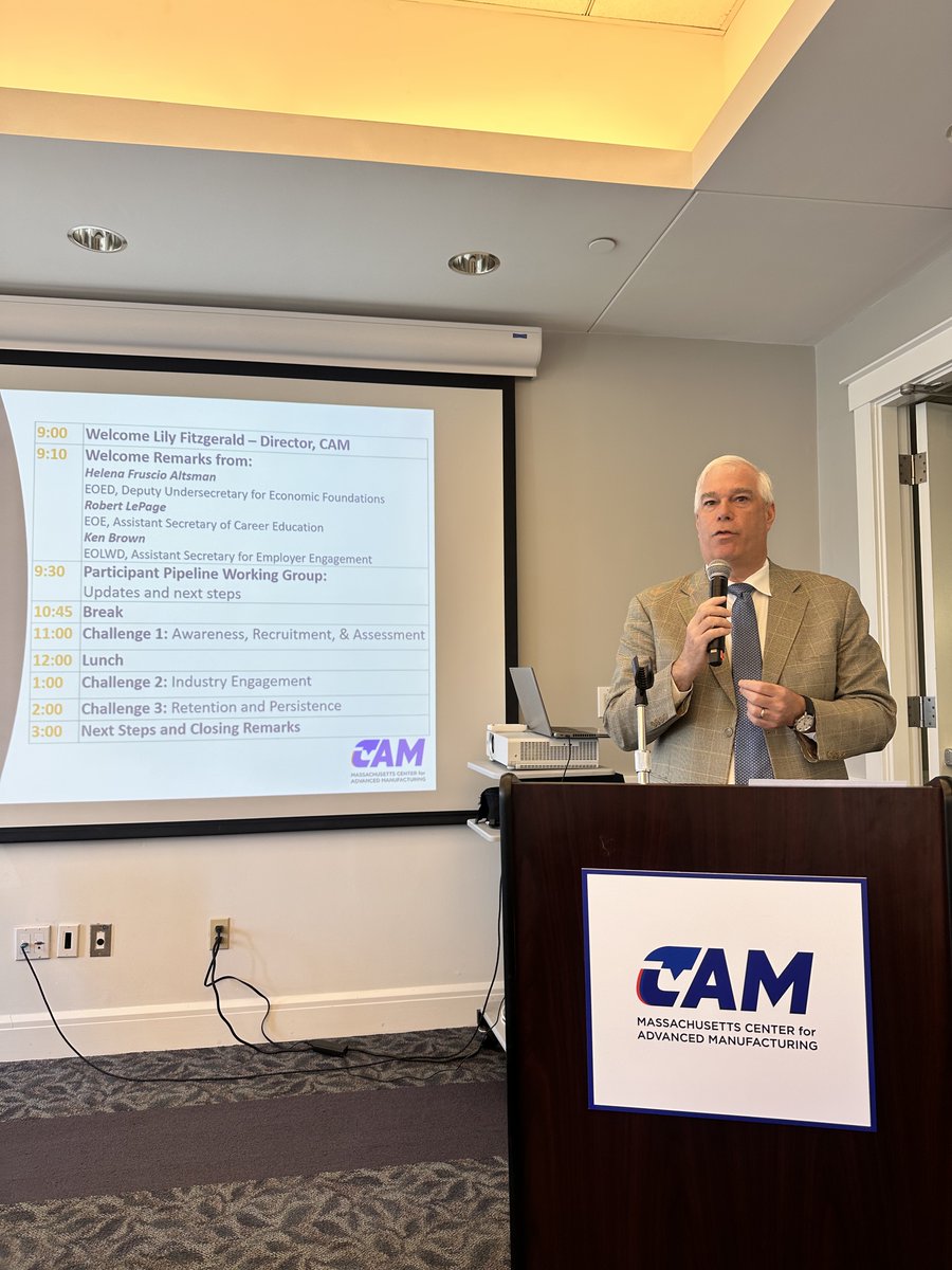Mass_Tech's tweet photo. CAM hosted its annual MA Manufacturing Workforce Ecosystem Summit, bringing together nearly 80 workforce &amp; industry leaders from across the Commonwealth for a day of collaboration &amp; strategic planning focused on strengthening the state’s manufacturing workforce.

#CAM https://t.co/zFnJNALz6L