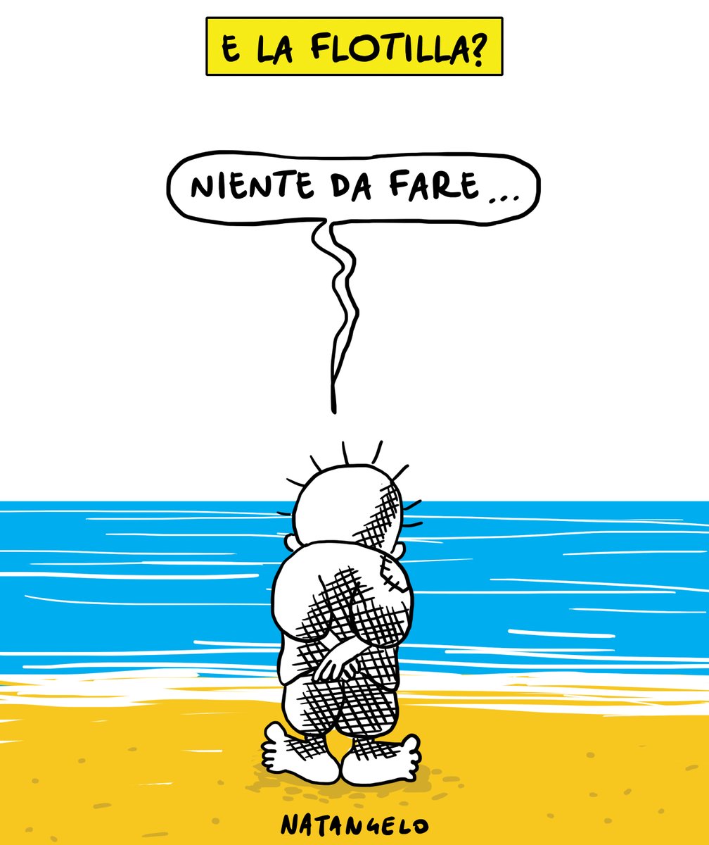 NatangeloM's tweet photo. Niente da fare

#flotilla #israele #satira #vignetta #natangelo #handala https://t.co/RUDIQLBURi