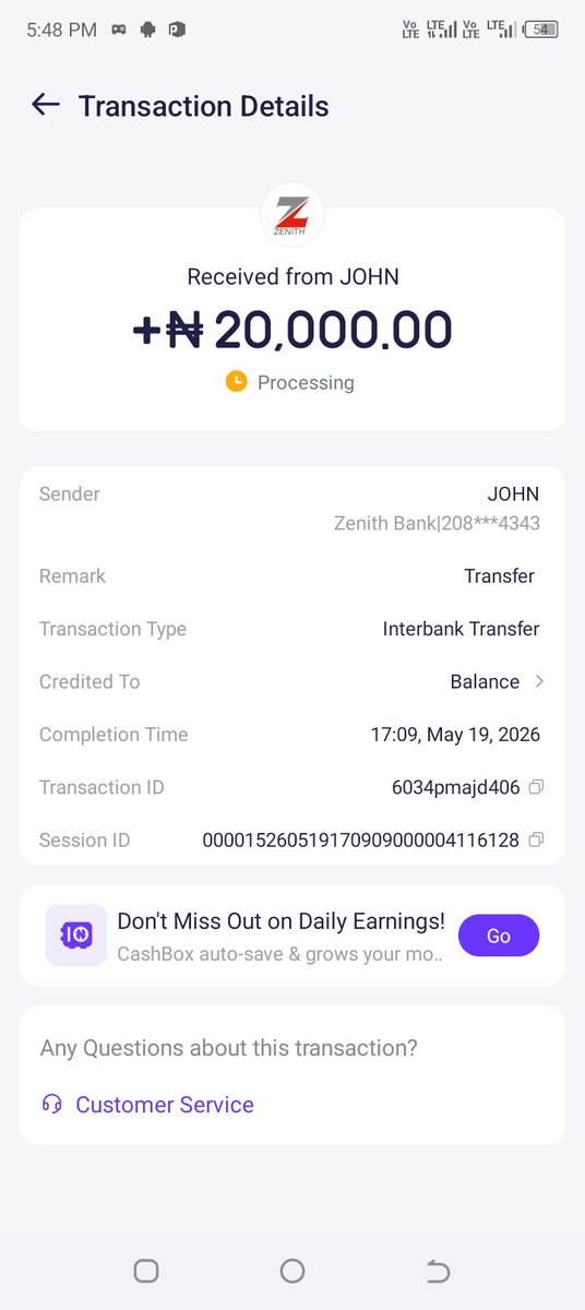 JohnOmoaka's tweet photo. @palmpay_ng Why is the 20k still processing... I need the money credited into my account ASAP. I haven't experienced this with your bank. What's the cause of the delay please? https://t.co/rhUVmNXrnF