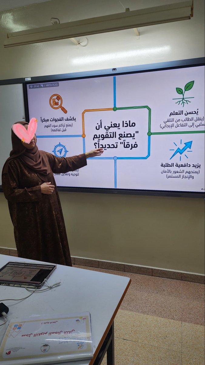 EduGovSbt3332's tweet photo. قدمت الاستاذة فايزة الذهلية ورشة بعنوان أساليب تقويم تصنع فرقا تهدف إلى رفع كفاءة المعلمات في توظيف اساليب تقويم فاعلة

 #نمضي_ونبدع
#فعاليات_تعليمية_جنوب_الباطنة https://t.co/AY8W0sxte4