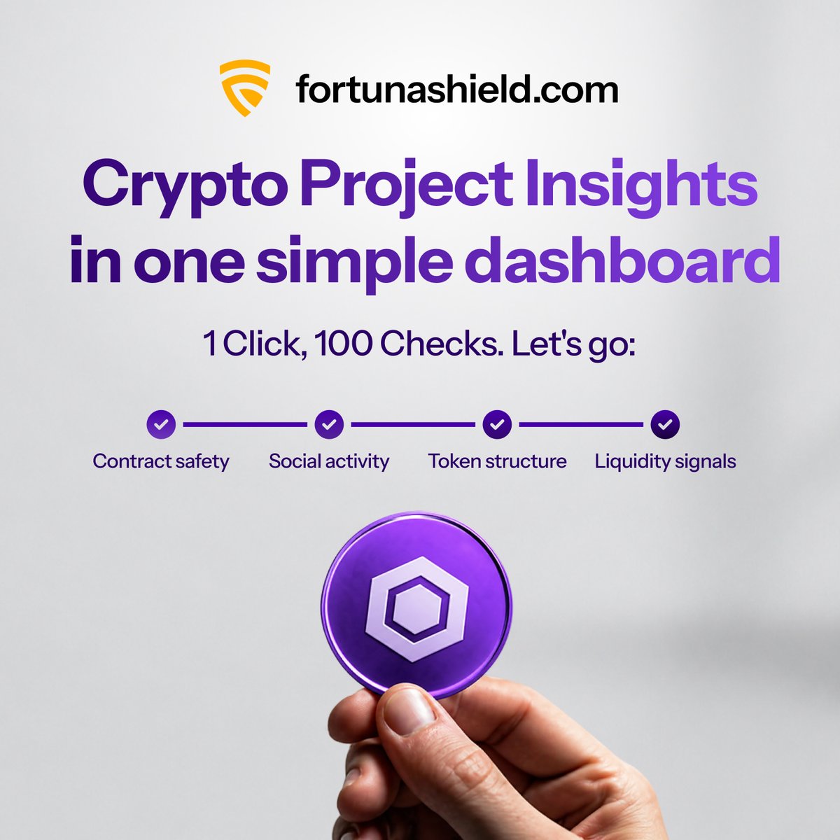 FortunaShield's tweet photo. Fortuna Shield brings key project metrics into one streamlined dashboard. 

Built to make crypto research clearer, faster, and more transparent. https://t.co/E1BYdpCyUR