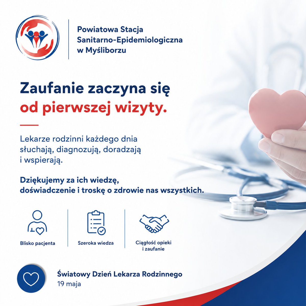 PSSEMysliborz's tweet photo. 👩‍⚕️ Lekarz rodzinny to często pierwszy krok do skutecznej diagnozy i właściwego leczenia.
Dziękujemy za codzienną troskę, wiedzę i zaangażowanie w opiekę nad pacjentami. 💙

#ŚwiatowyDzieńLekarzaRodzinnego #LekarzRodzinny #Zdrowie #PSSEMyślibórz https://t.co/ADhtc0Y6qk