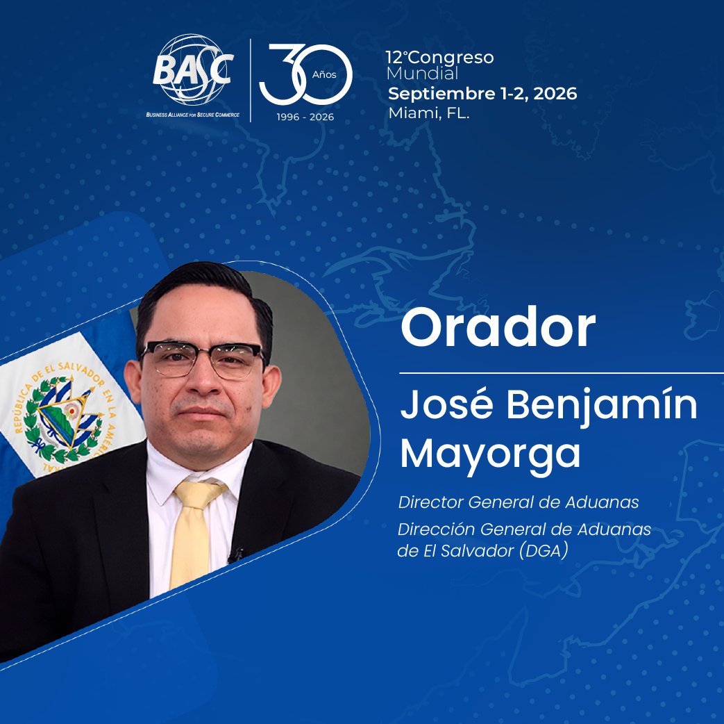 WorldBASCOrg's tweet photo. Conozca algunos de los expertos que liderarán la conversación en el Congreso Mundial BASC. Este encuentro reunirá a gobiernos, administraciones aduaneras, líderes y expertos de las Américas para trazar el futuro del comercio seguro. https://t.co/9WcUt8lA69