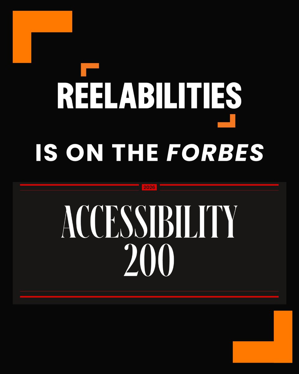 ReelAbilities's tweet photo. For the second year in a row, ReelAbilities is on the @Forbes Accessibility 200 list!

We're thrilled to be recognized as one of "the biggest innovators and impact-makers in accessibility" 👏

FORBES ACCESSIBILITY 200 LIST 🔗 https://t.co/0bImfOgbB3 https://t.co/TxFwTtFVqc