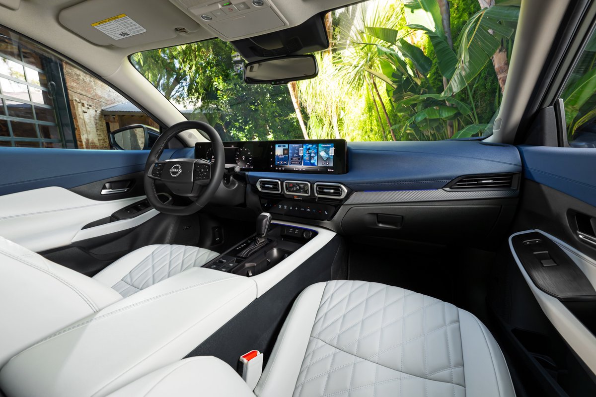 DrivingSouthern's tweet photo. Big news! 🏆 The all-new 2026 #NissanSentra named to Wards 10 Best Interiors &amp; UX list!

• class-leading dual 12.3-inch displays
• top-tier tech
• upscale cabin design ✨ 

Who says an affordable ride can't feel luxurious? 🚗💨

#Wards10Best #CarTech #Nissan #AutoNews https://t.co/8k6p0j9KSE