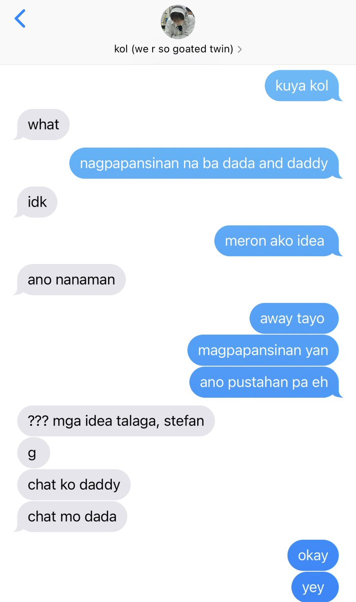 soheesparker's tweet photo. a short parents #yuriku au wherein naisipan nila kol and stefan na “mag away” para mag pansinan na sila daddy and dada https://t.co/y5PWMqQeiN
