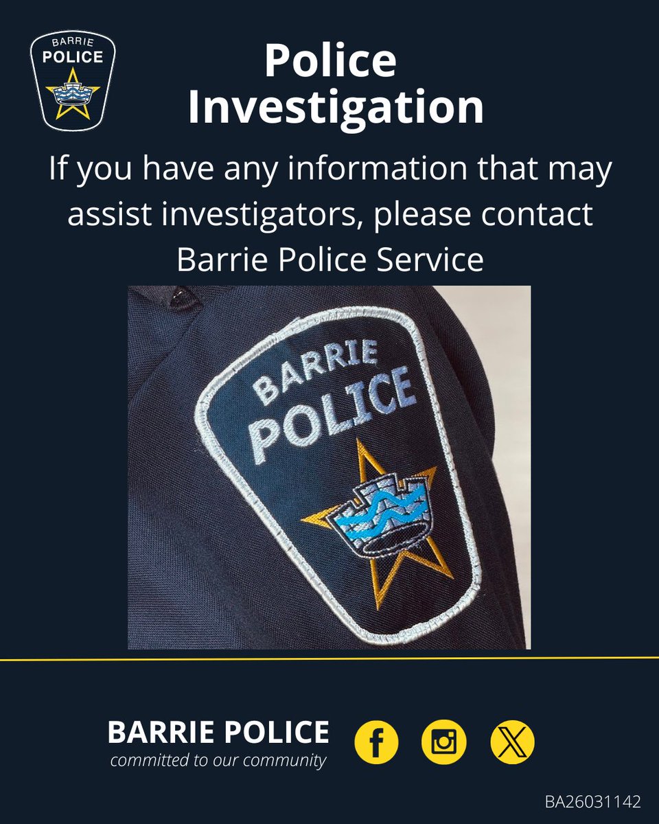 Barrie Police tweet media