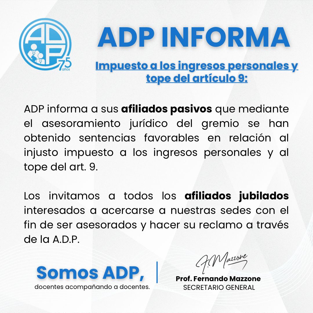 Asociación Docente Provincial tweet media